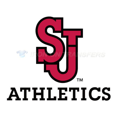 St. Johns Red Storm Logo T-shirts Iron On Transfers N6356 - Click Image to Close